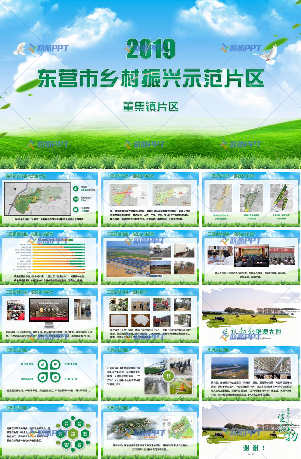 乡村振兴示范片区成果展示PPT