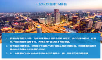 某B2B2C权益生态交易平台简介PPT